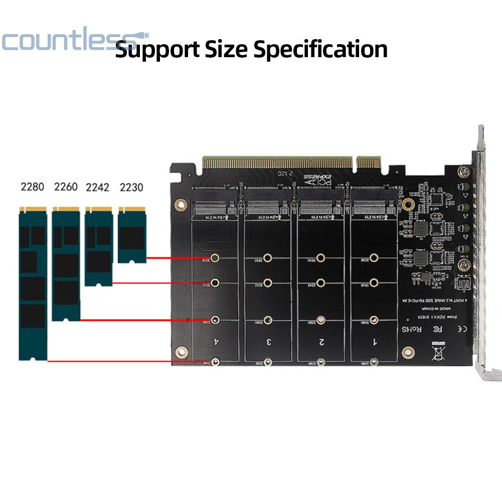 quad-อะแดปเตอร์-nvme-pcie-พร้อมฮีทซิงค์การ์ดขยาย-raid-4-x-32gbps-countless-th