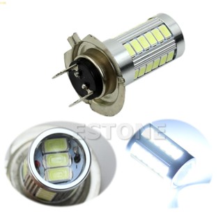 Com* หลอดไฟตัดหมอก H7 5630 SMD 33 LED DC12V สว่างมาก สีขาว สําหรับรถยนต์