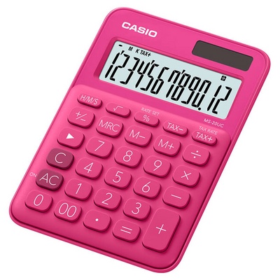 เครื่องคิดเลข-casio-ms-20uc-rd-แดงบานเย็น