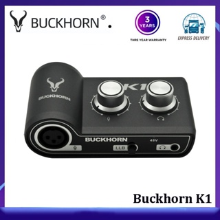 Buckhorn k1 การ์ดเสียงภายนอก คอมพิวเตอร์ สตรีมมิ่งสด เกมเฉพาะ สําหรับออกอากาศ บันทึกคาราโอเกะแห่งชาติ