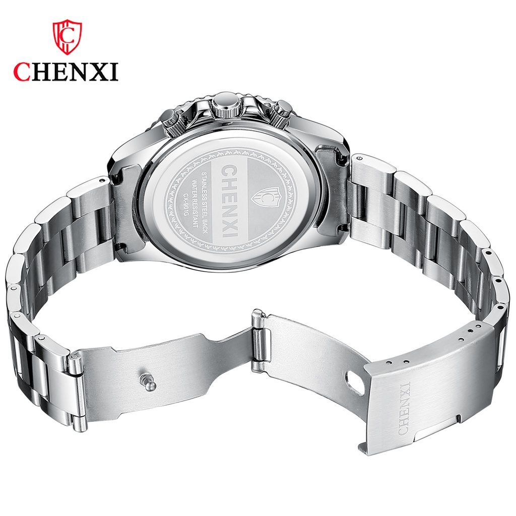 chenxi-chenxi-พร้อมส่ง-นาฬิกาข้อมือควอตซ์แฟชั่น-กันน้ํา-หน้าปัดเรืองแสง-สีเขียว-สําหรับบุรุษ