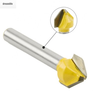 【DREAMLIFE】Router Bit Carbide Cutting Performance 6mm Shank 90 Degree For 6mm Shank