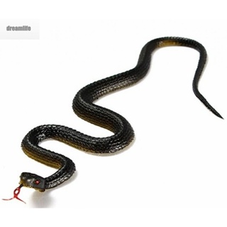 【DREAMLIFE】Fake Snake Lifelike Light Weight Ornament Prank Rubber Tongue Stick Out