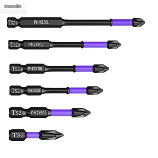 【DREAMLIFE】High Hardness PH2 Magnetic Drill Bit for Cross Screwdriver Non slip and Durable