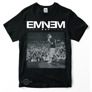 เสื้อยืด พิมพ์ลาย eminem hiphop RAP THE RAP GOD Premium สําหรับผู้ชาย