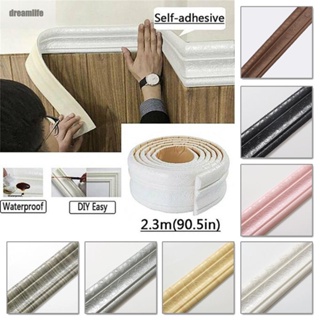 【DREAMLIFE】Wall Sticker Mural PVC Foam Strong Adhesion Wall Edging Strip Waterproof