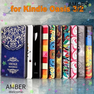 Amber เคสหนัง PU กันกระแทก 7 นิ้ว สําหรับเครื่องอ่าน E-book Folio 9 10th Gen Amazon Kindle Oasis 2 3