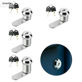 【DREAMLIFE】Cabinet Lock Sliver With Keys Zinc Alloy Cam Lock Mail Box Locker Replacment