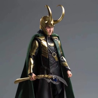 พร้อมส่ง โมเดลตุ๊กตา Marvel Avengers 1/7 Loki Deluxe Edition ขยับได้