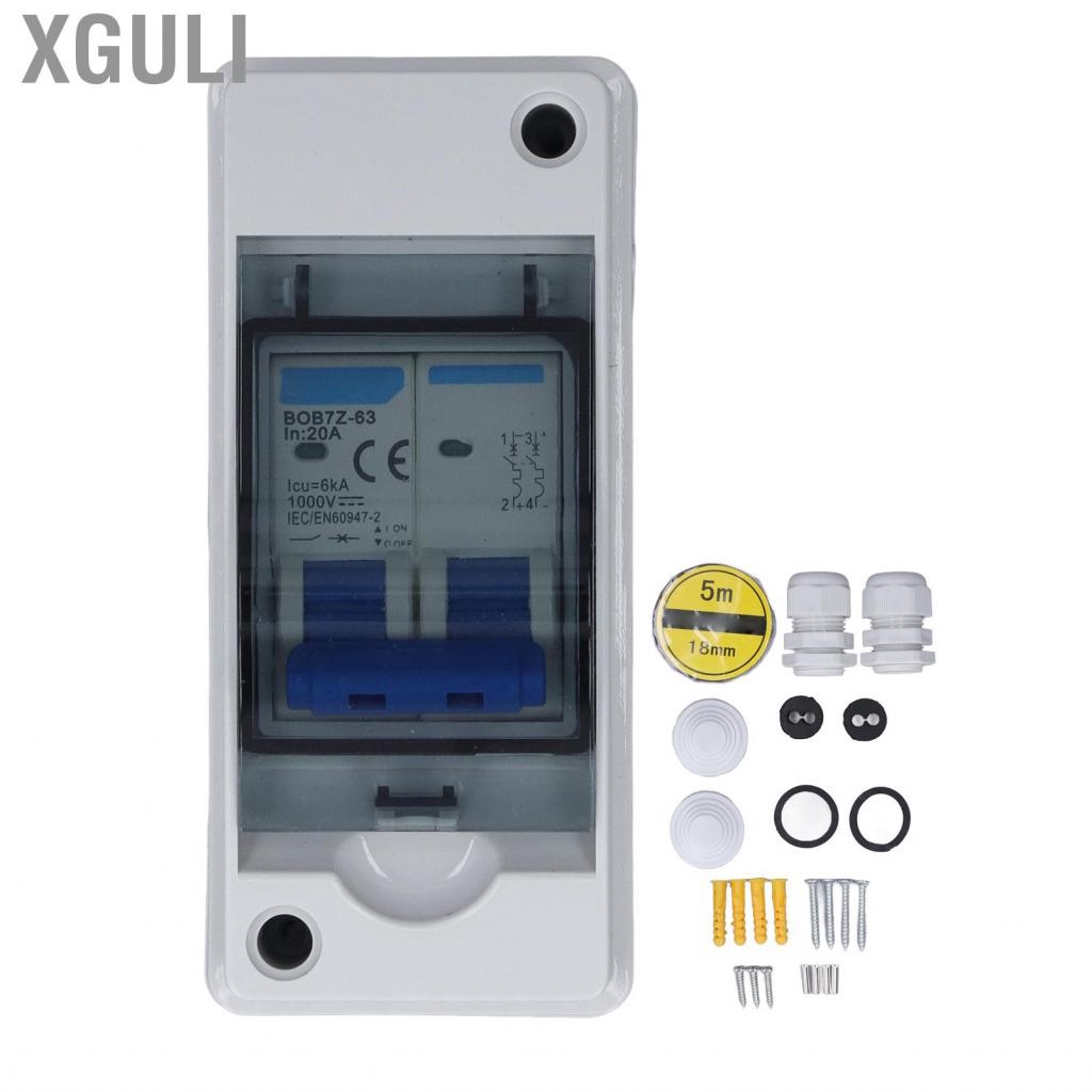 Xguli DC Circuit Breaker 6KA Breaking Disconnect Switch PV Combiner Box