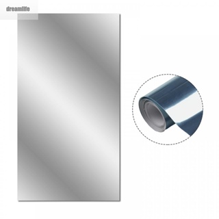 【DREAMLIFE】Mirror Wall Sticker Foil Wall Mirror Mirror PET Self-adhesive Reflective Surface