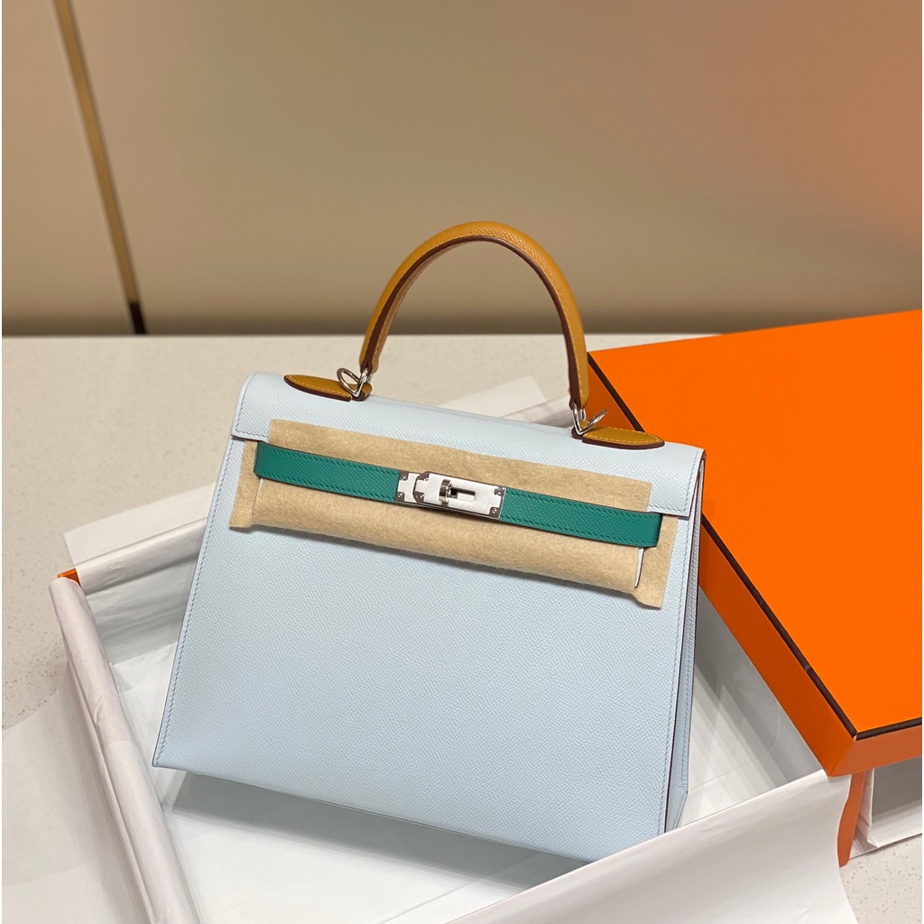 พรี-ราคา17200-hermes-kelly-หนังแท้-กระเป๋าสะพาย-กระเป๋าสะพายไหล่28cm