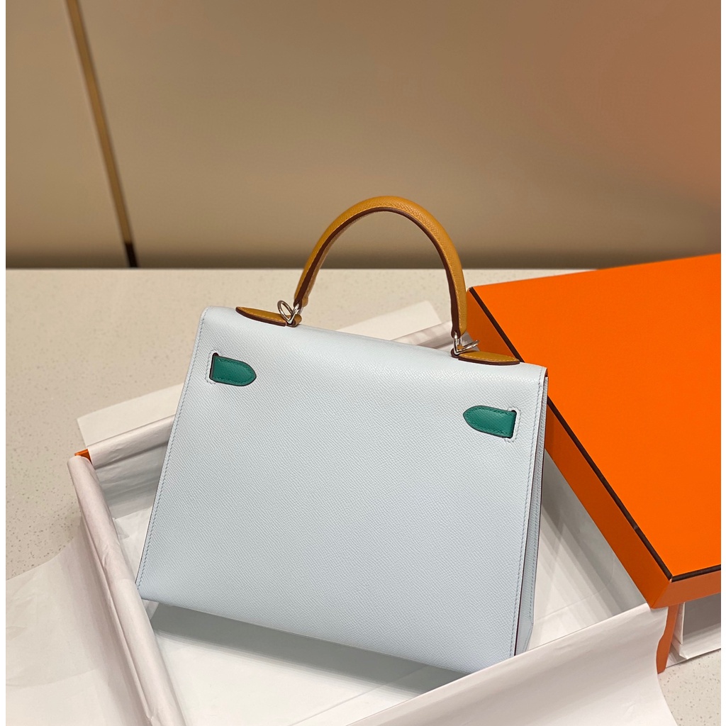 พรี-ราคา17200-hermes-kelly-หนังแท้-กระเป๋าสะพาย-กระเป๋าสะพายไหล่28cm