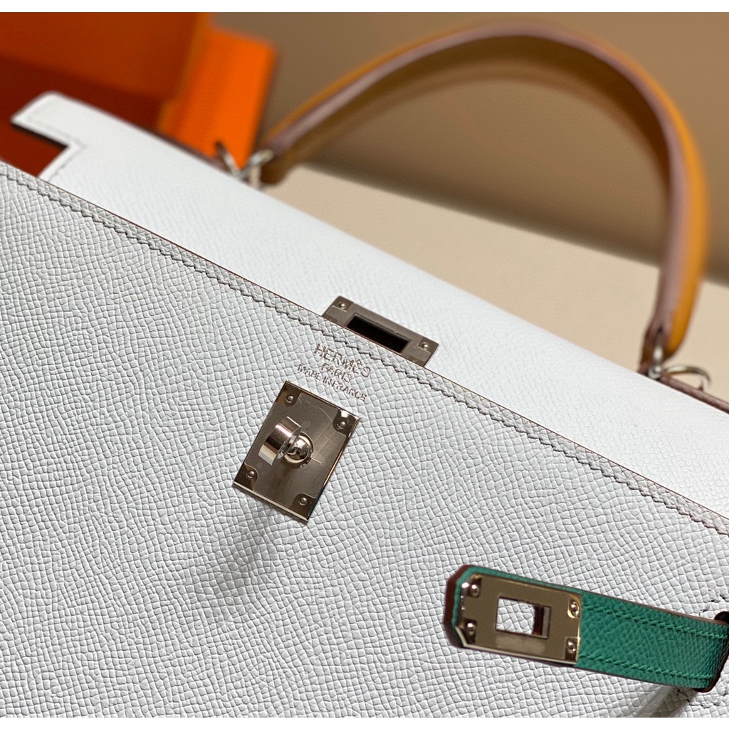 พรี-ราคา17200-hermes-kelly-หนังแท้-กระเป๋าสะพาย-กระเป๋าสะพายไหล่28cm