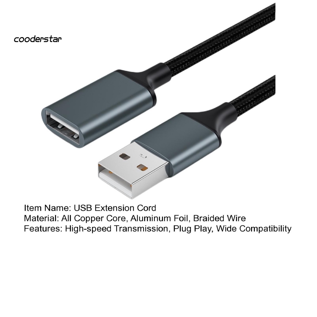 cood-สายไฟต่อขยาย-usb-ตัวผู้-เป็นตัวเมีย-ขนาด-100-150-200-300-ซม-ป้องกันการรบกวน-สําหรับแล็ปท็อป