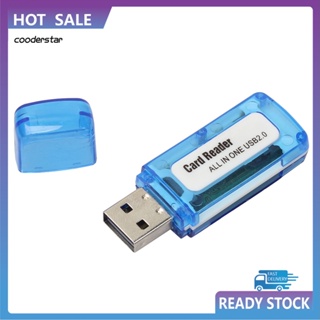 Cood เครื่องอ่านการ์ดความจํา USB 20 4 in 1 สําหรับการ์ด M2 SD SDHC DV Micro SD TF 1 ชิ้น