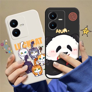 เคสโทรศัพท์มือถือแบบนิ่ม TPU ลายการ์ตูนแมว C_A8 สําหรับ VIVO Y22 2022 VIVO Y22S 2022