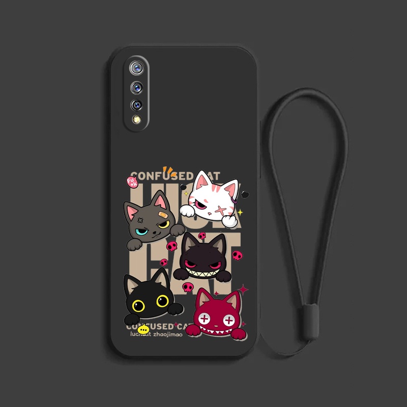 เคสโทรศัพท์มือถือ-tpu-แบบนิ่ม-ลายการ์ตูนแมว-สําหรับ-vivo-s1-c-a8