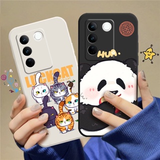 เคสโทรศัพท์มือถือแบบนิ่ม TPU ลายการ์ตูนแมว C_A8 สําหรับ VIVO V27 5G VIVO V27 PRO 5G VIVO V27E