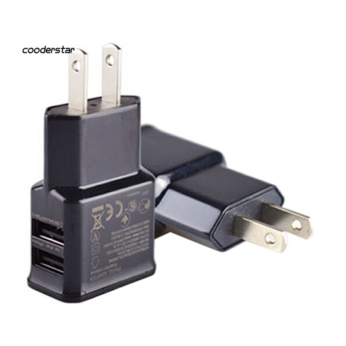 cood-อะแดปเตอร์ชาร์จ-usb-5v-21a-พอร์ตคู่-ปลั๊ก-us-สําหรับ-samsung-iphone-ipad-ipod