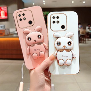 เคสโทรศัพท์มือถือ ซิลิโคนนิ่ม พร้อมขาตั้ง พับได้ สําหรับ Xiaomi Redmi 12C 7 8 8A 10C A2 12 A1