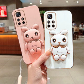 [พร้อมส่ง] เคสโทรศัพท์มือถือ ซิลิโคน กันกระแทก ลายน่ารัก 3D พร้อมขาตั้ง สําหรับ Xiaomi POCO M4 Pro 4G 5G