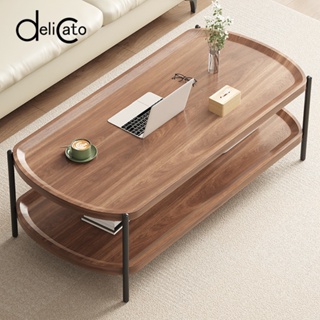 Big-hot-DELICATO โต๊ะกลาง รุ่น COMBINE-04 ขนาด 50x100x38 ซม. สีวอลนัท  สินค้าขายดี