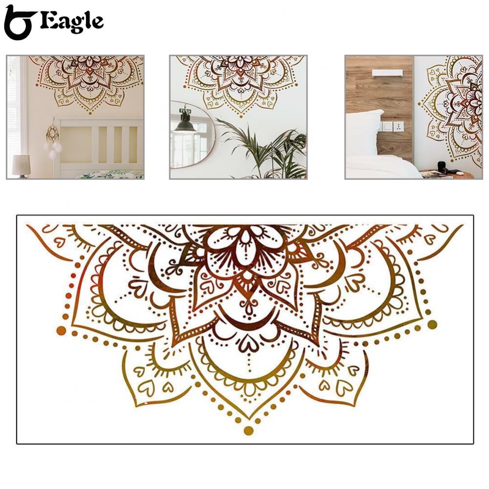 จัดส่ง-24-ชั่วโมง-สติกเกอร์ติดผนัง-ลาย-mandala-decar-yoga-boho-สําหรับตกแต่งบ้าน