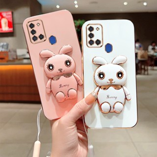 [พร้อมส่ง] เคสโทรศัพท์มือถือ ซิลิโคน กันกระแทก ลายน่ารัก 3D พร้อมขาตั้ง สําหรับ Samsung Galaxy A21S