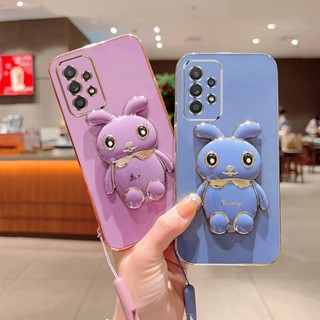 [พร้อมส่ง] เคสโทรศัพท์มือถือ ซิลิโคน กันกระแทก ลายน่ารัก 3D พร้อมขาตั้ง สําหรับ Samsung Galaxy A13 A23 A33 A53 A73 A52 A52s A72 4G 5G