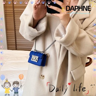 Daphne กระเป๋าถือ กระเป๋าสะพายไหล่ แต่งสายโซ่โลหะ ขนาดเล็ก หรูหรา คุณภาพสูง สําหรับสตรี