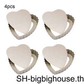4 ชิ้น / เซต กระทะทาร์ต ฟู้ดเกรด ไม่ติดกระทะ สําหรับทําเบเกอรี่ ทาร์ต แสนอร่อย เค้ก พิซซ่า ไม่ติดกระทะ