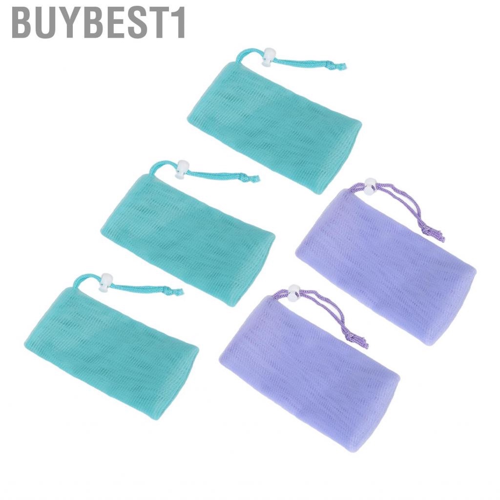 buybest1-mesh-soap-pouch-effective-quick-drying-foaming-net-high-efficiency-drawstring-design-for-body-facial-cleaning