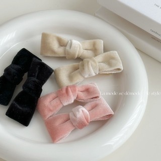 [1 ชิ้น] 2023 กิ๊บติดผม กํามะหยี่ สีชมพู โบ น่ารัก แฟชั่นเกาหลี ขายดี กิ๊บติดผม เจ้าหญิง กิ๊บติดผมหน้าม้า คลิปด้านข้าง