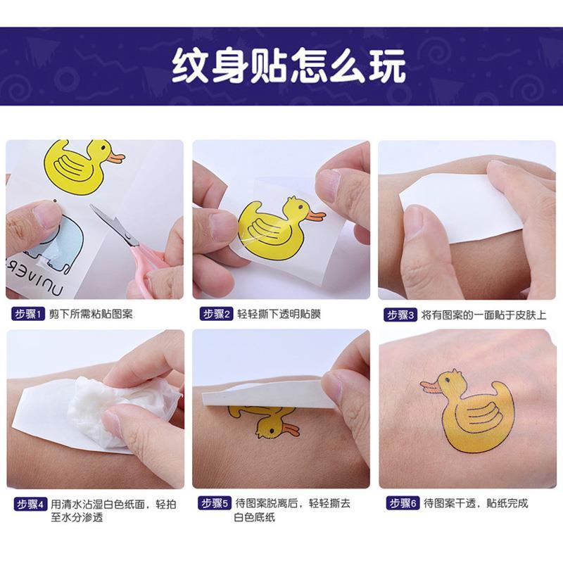 hot-sale-childrens-tattoo-stickers-safe-and-harmless-girl-princess-waterproof-stickers-baby-cartoon-dinosaur-small-paste-watermark-stickers-8cc