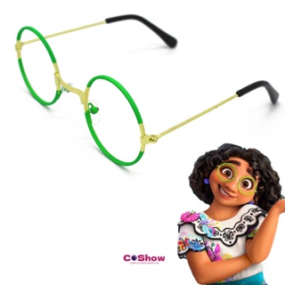 แว่นตาคอสเพลย์ Encanto Mirabel ทรงกลม สีเขียว เหมาะกับของขวัญ สําหรับผู้ใหญ่ และเด็ก