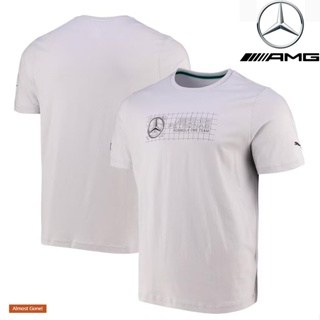 เสื้อกีฬาแขนสั้น ลายทีมแข่งขัน F1 Mercedes AMG Petronas F1 เหมาะกับฤดูร้อน สําหรับผู้ชาย และผู้หญิง 2023