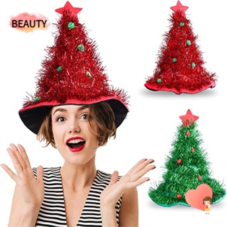 Beauty หมวกดีบุก ลาย Merry Christmas ของขวัญวันคริสต์มาส สําหรับเด็ก และผู้ใหญ่
