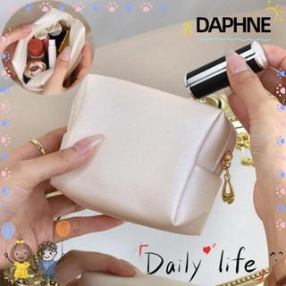 Daphne กระเป๋าเครื่องสําอาง กระเป๋าเครื่องประดับ ลิปสติก มีซิป กันน้ํา ขนาดเล็ก แบบพกพา สําหรับผู้หญิง