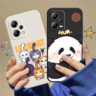 เคสโทรศัพท์มือถือ TPU แบบนิ่ม ลายการ์ตูนแมว สําหรับ Redmi Note 12 5G C_A8