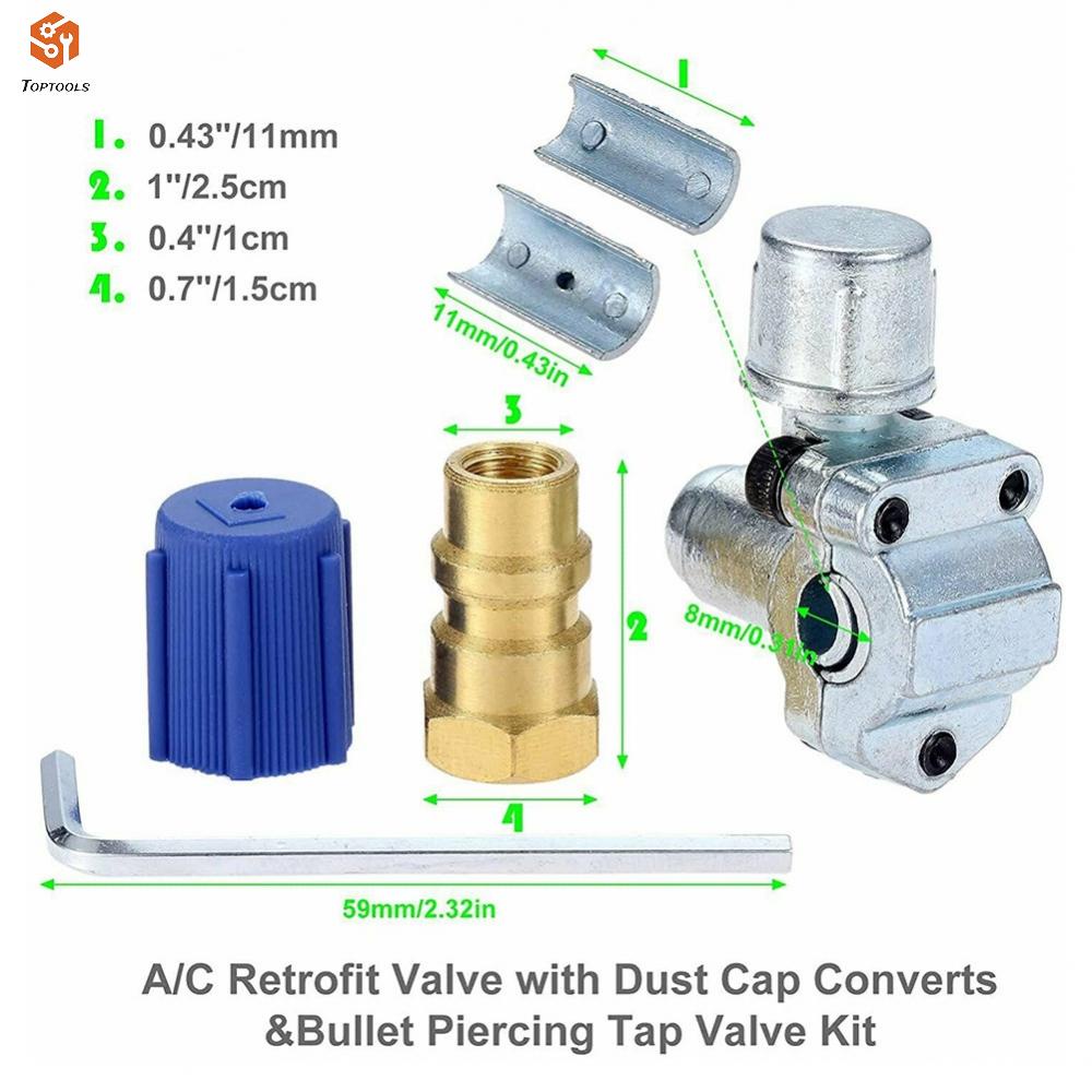 a-c-ชุดก๊อกน้ํา-เจาะ-r12-r22-ประแจวาล์ว-สารทําความเย็น-bpv31-4-ชิ้น