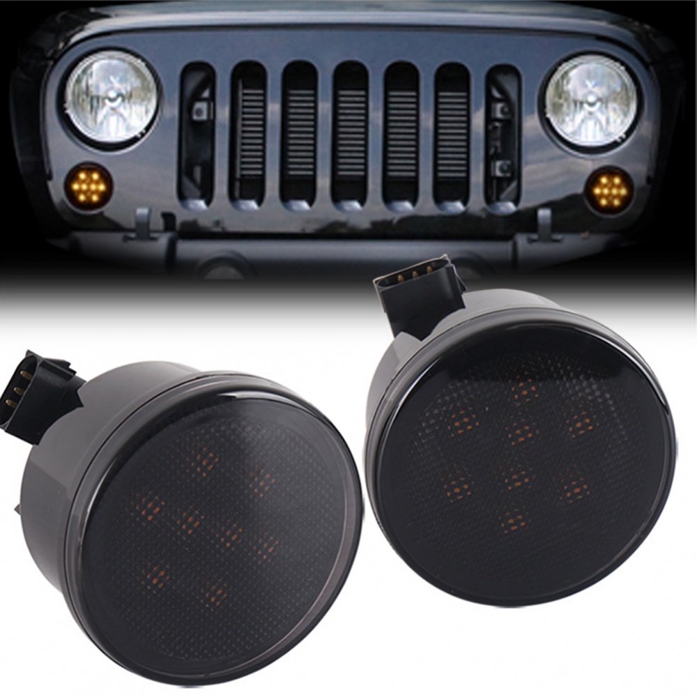 ไฟเลี้ยวพลาสติก-abs-8w-dc-12v-สําหรับ-jeep-wrangler-jk-2007-2017