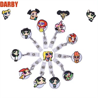 Darby คลิปหนีบบัตรประจําตัวประชาชน ลายการ์ตูนอนิเมะน่ารัก ดึงง่าย สําหรับโรงพยาบาล