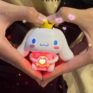 Tiktok ตุ๊กตาฟิกเกอร์การ์ตูนอนิเมะ Sanrio Kawaii Heart เรืองแสง ของเล่นสําหรับเด็ก