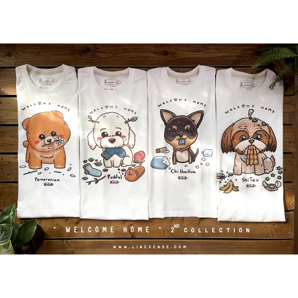 chihuahua-welcome-home-t-shirt-เสื้อยืด-ลายหมาชิวาวา