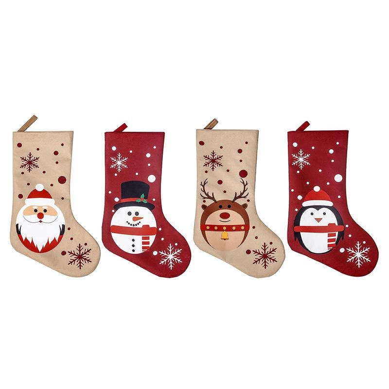 ถุงเท้า-พิมพ์ลายการ์ตูนซานต้าคลอส-สโนว์แมน-กวาง-เพนกวิน-สร้างสรรค์-ของขวัญคริสต์มาส-สําหรับตกแต่งต้นคริสต์มาส