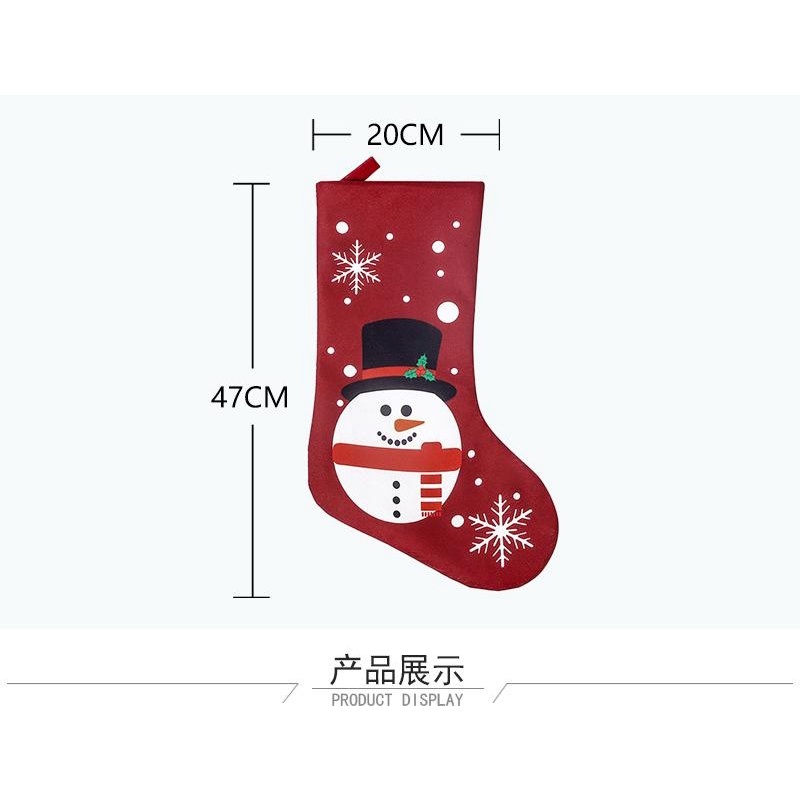 ถุงเท้า-พิมพ์ลายการ์ตูนซานต้าคลอส-สโนว์แมน-กวาง-เพนกวิน-สร้างสรรค์-ของขวัญคริสต์มาส-สําหรับตกแต่งต้นคริสต์มาส