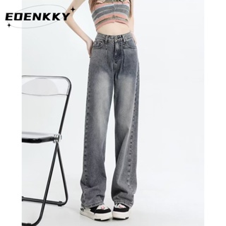 EOENKKY  กางเกงขายาว กางเกงยีสน์ผู้หญิง ทรงหลวม ๆ ตรง Retro Hip Hop Pants 2023 NEW Style  Comfortable Korean Style Stylish ทันสมัย A97L84H 36Z230909