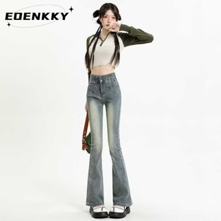 EOENKKY  กางเกงขายาว กางเกงยีสน์ผู้หญิง ทรงหลวม ๆ ตรง Retro Hip Hop Pants 2023 NEW Style  Korean Style Stylish พิเศษ ทันสมัย A97L87G 36Z230909
