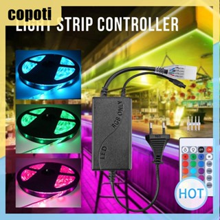 รีโมตคอนโทรล อินฟราเรด 4 Pin 24 คีย์ IR RGB LED สําหรับสายไฟ 5050 [copoti.th]